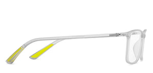 Grey Transparent Rectangle Full Rim Unisex Eyeglasses by Lenskart Air-211956