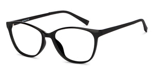 Black Cat Eye Full Rim Unisex Eyeglasses by Lenskart Air-151768