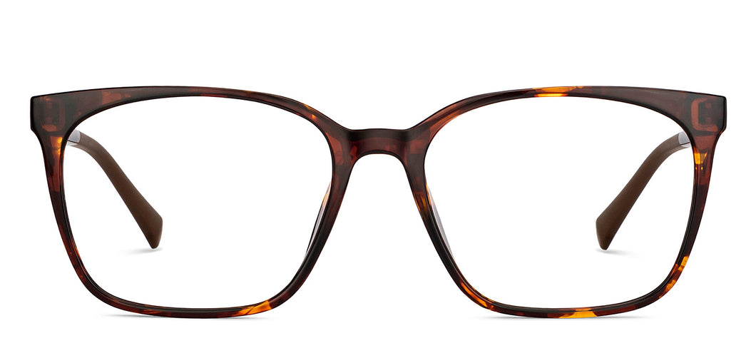 Tortoise Square Full Rim Unisex Eyeglasses by Lenskart Air-151782