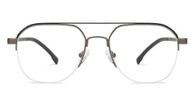 Load image into Gallery viewer, Green Aviator Half Rim Unisex Eyeglasses by Lenskart Air-200219