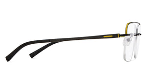 Black Rectangle Rimless Unisex Eyeglasses by Lenskart Air-200226