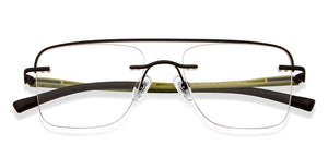 Black Rectangle Rimless Unisex Eyeglasses by Lenskart Air-200226