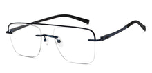 Load image into Gallery viewer, Blue Rectangle Rimless Unisex Eyeglasses by Lenskart Air-200227