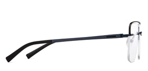 Blue Rectangle Rimless Unisex Eyeglasses by Lenskart Air-200227