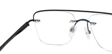 Load image into Gallery viewer, Blue Rectangle Rimless Unisex Eyeglasses by Lenskart Air-200227