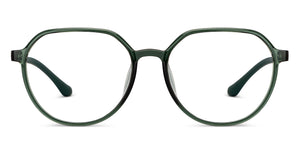 Green Round Full Rim Unisex Eyeglasses by Lenskart Air-200558
