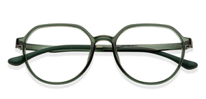 Green Round Full Rim Unisex Eyeglasses by Lenskart Air-200558