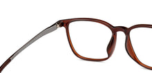 Load image into Gallery viewer, Brown Square Full Rim Unisex Eyeglasses by Lenskart Air-200569