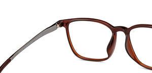 Brown Square Full Rim Unisex Eyeglasses by Lenskart Air-200569