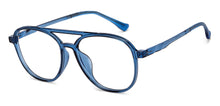 Load image into Gallery viewer, Blue Aviator Full Rim Unisex Eyeglasses by Lenskart Air-200574