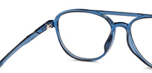 Load image into Gallery viewer, Blue Aviator Full Rim Unisex Eyeglasses by Lenskart Air-200574