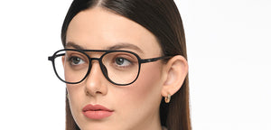 Black Round Full Rim Unisex Eyeglasses by Lenskart Air-211961