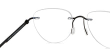 Load image into Gallery viewer, Black Aviator Rimless Unisex Eyeglasses by Lenskart Air-200728