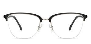 Black Square Half Rim Unisex Eyeglasses by Lenskart Air-200755