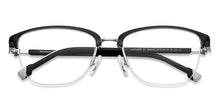 Load image into Gallery viewer, Black Square Half Rim Unisex Eyeglasses by Lenskart Air-200755