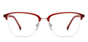 Red Square Half Rim Unisex Eyeglasses by Lenskart Air-200757