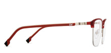 Load image into Gallery viewer, Red Square Half Rim Unisex Eyeglasses by Lenskart Air-200757