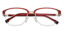 Load image into Gallery viewer, Red Square Half Rim Unisex Eyeglasses by Lenskart Air-200757