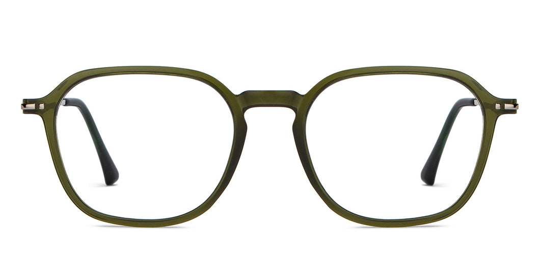 Green Square Full Rim Unisex Eyeglasses by Lenskart Air-206005