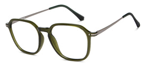 Green Square Full Rim Unisex Eyeglasses by Lenskart Air-206005