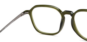 Green Square Full Rim Unisex Eyeglasses by Lenskart Air-206005