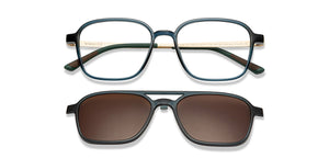 Green Square Full Rim Unisex Eyeglasses by Lenskart Air-206127