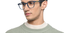 Load image into Gallery viewer, Navy Blue Wayfarer Full Rim Unisex Eyeglasses by Lenskart Hustlr-215821
