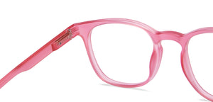 Pink Wayfarer Full Rim Unisex Eyeglasses by Lenskart Hustlr-216712