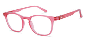 Pink Wayfarer Full Rim Unisex Eyeglasses by Lenskart Hustlr-216712