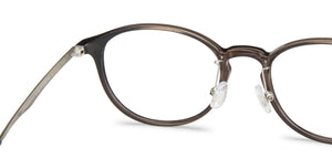 Grey Round Full Rim Unisex Eyeglasses by Lenskart Air-143087