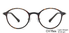 Load image into Gallery viewer, Brown Round Full Rim Unisex Eyeglasses by Lenskart Air Computer Glasses-147796