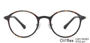 Brown Round Full Rim Unisex Eyeglasses by Lenskart Air Computer Glasses-147796