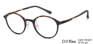 Brown Round Full Rim Unisex Eyeglasses by Lenskart Air Computer Glasses-147796