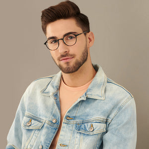 Brown Round Full Rim Unisex Eyeglasses by Lenskart Air-143089