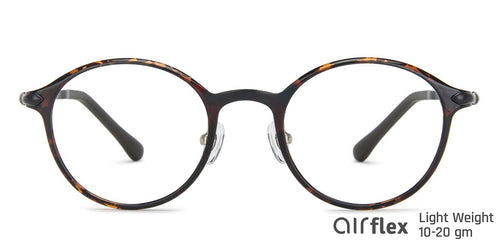 Brown Round Full Rim Unisex Eyeglasses by Lenskart Air-143089