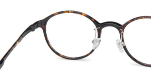 Brown Round Full Rim Unisex Eyeglasses by Lenskart Air Computer Glasses-147796