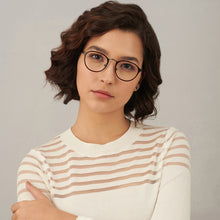 Load image into Gallery viewer, Maroon Round Full Rim Unisex Eyeglasses by Lenskart Air LA-143094
