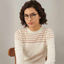 Load image into Gallery viewer, Maroon Round Full Rim Unisex Eyeglasses by Lenskart Air LA-143094