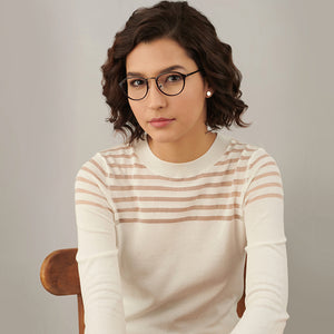 Maroon Round Full Rim Unisex Eyeglasses by Lenskart Air LA-143094