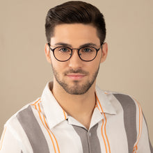 Load image into Gallery viewer, Maroon Round Full Rim Unisex Eyeglasses by Lenskart Air LA-143094