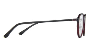 Maroon Round Full Rim Unisex Eyeglasses by Lenskart Air LA-143094