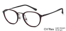 Load image into Gallery viewer, Maroon Round Full Rim Unisex Eyeglasses by Lenskart Air LA-143094