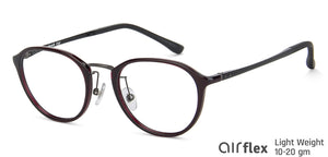 Maroon Round Full Rim Unisex Eyeglasses by Lenskart Air LA-143094