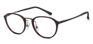 Maroon Round Full Rim Unisex Eyeglasses by Lenskart Air LA-143094