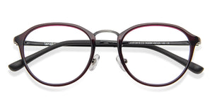 Maroon Round Full Rim Unisex Eyeglasses by Lenskart Air LA-143094
