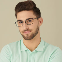 Load image into Gallery viewer, Black Rectangle Full Rim Unisex Eyeglasses by Lenskart Air Computer Glasses-147789