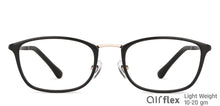 Load image into Gallery viewer, Black Rectangle Full Rim Unisex Eyeglasses by Lenskart Air Computer Glasses-147789