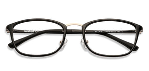 Black Rectangle Full Rim Unisex Eyeglasses by Lenskart Air Computer Glasses-147789