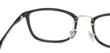 Load image into Gallery viewer, Black Rectangle Full Rim Wide Unisex Eyeglasses by Lenskart Air-143096