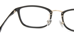 Black Rectangle Full Rim Wide Unisex Eyeglasses by Lenskart Air-143096